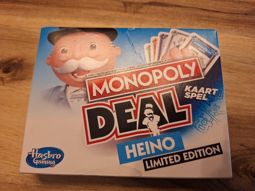 Monopoly Deal Heino Limited Edition Kaartspel, Een of twee spelers, Ophalen of Verzenden, Zo goed als nieuw, Hasbro Gaming