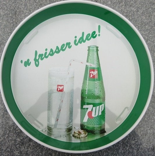 7 UP Dienblad - `n frisser idee !, Verzamelen, Ophalen of Verzenden, Gebruikt, Gebruiksvoorwerp