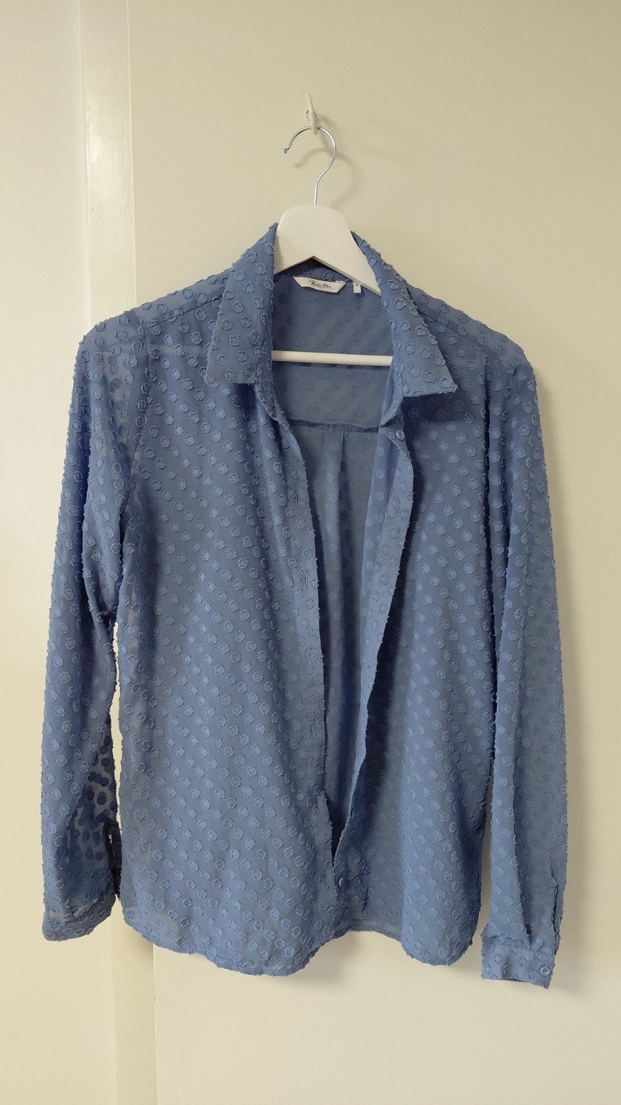 Bien blue blouse, Ophalen of Verzenden, Zo goed als nieuw, Maat 38/40 (M), Blauw