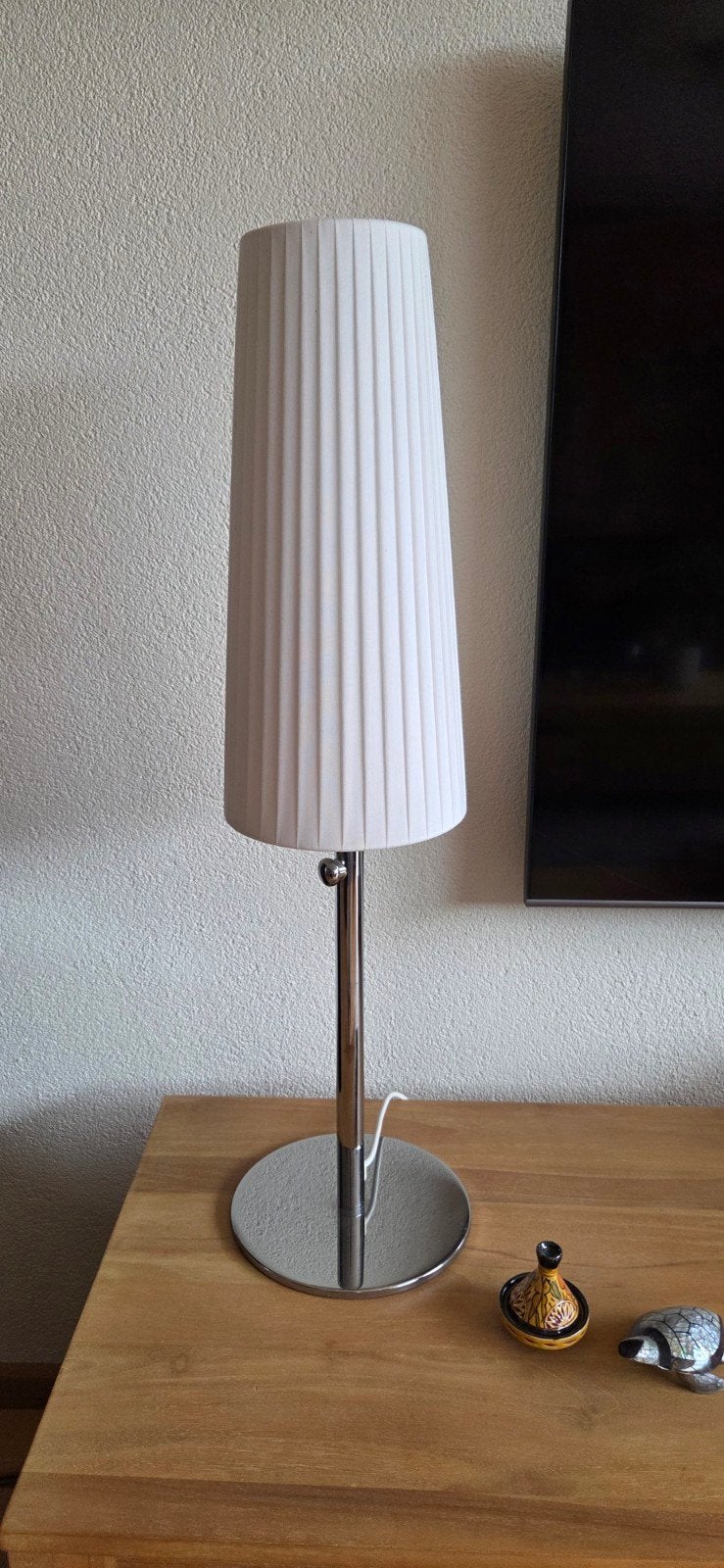 Set van 3 dimbare lampen: 1 vloerlamp en 2 tafellampen, Ophalen, Gebruikt, Metaal, Modern
