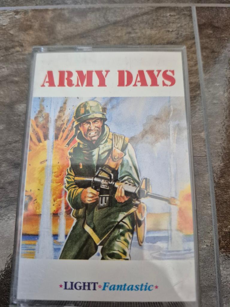 Commodore 64 C64 Kassette Game Army Days Light Gun, Gebruikt, Shooter, 1 speler, Ophalen of Verzenden