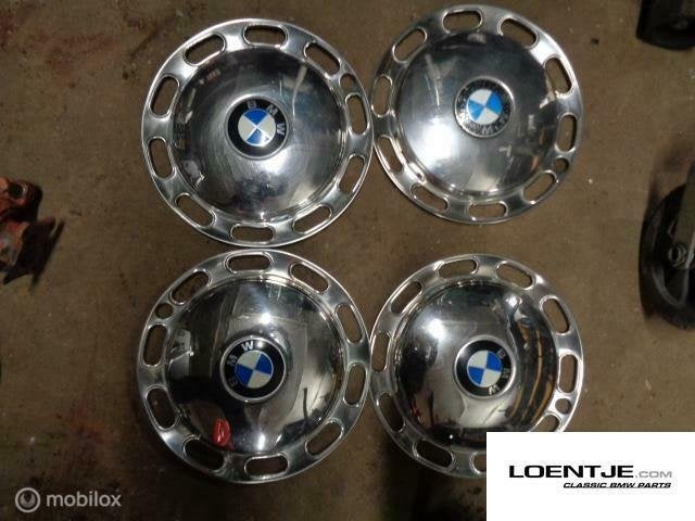 chromen Wieldoppen set BMW 02 1602 1802 2002, Auto diversen, Gebruikt, Ophalen of Verzenden