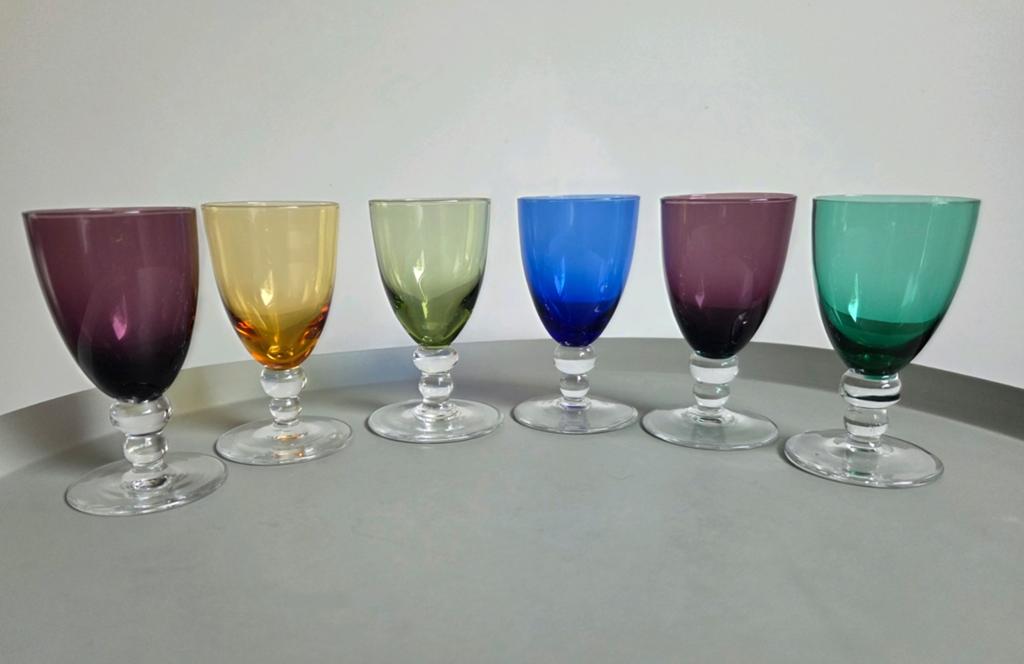 Vintage borrelglaasjes, glaasjes Kristalunie Max Verboek, Antiek en Kunst, Antiek | Glas en Kristal, Ophalen