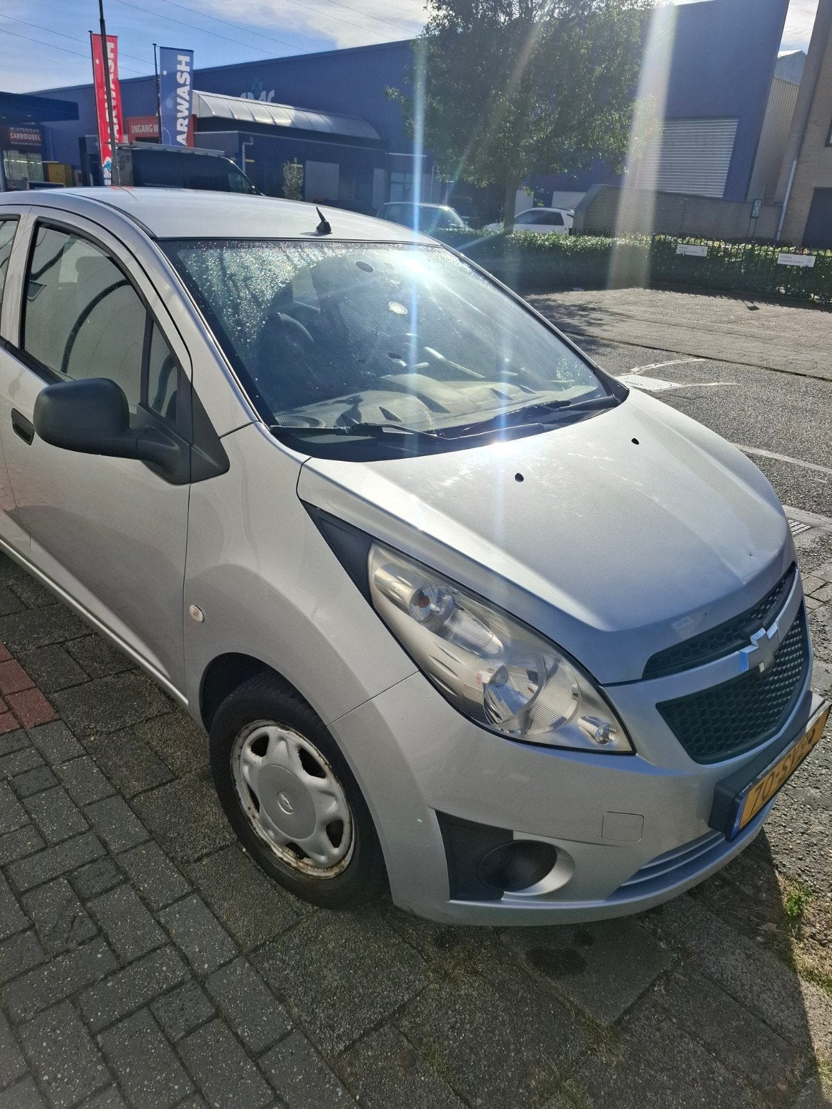 Chevrolet Spark 1.0 Bifuel 2011 Grijs, Auto's, 15 km/l, 37 €/maand, 4 cilinders, Origineel Nederlands