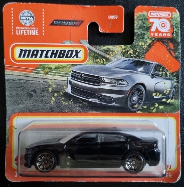 Matchbox 2018 Dodge Charger in zwart, Ophalen of Verzenden, Nieuw, Auto