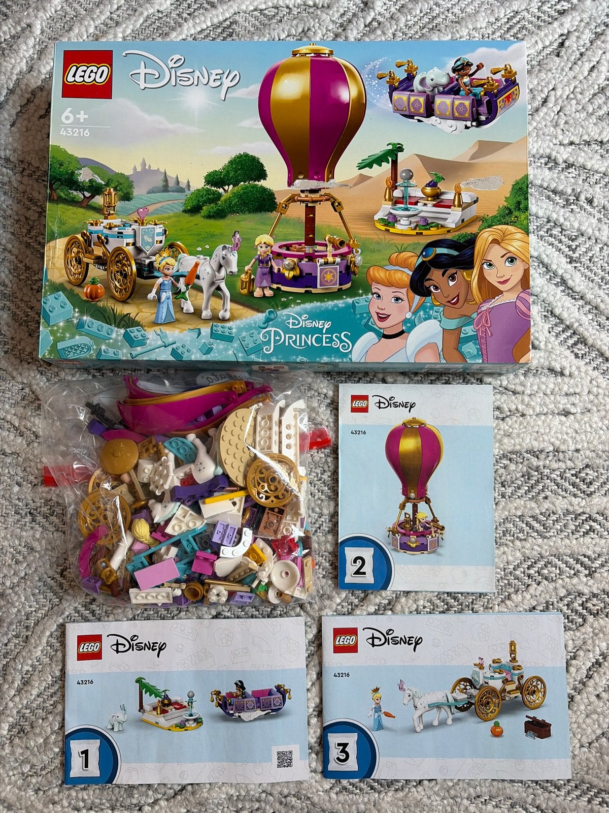 LEGO Disney Princess 43216: Betoverende Prinsessenreis, Ophalen, Lego, Zo goed als nieuw, Compleet