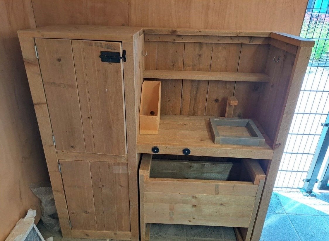 Houten speelkeuken, Ophalen, Gebruikt