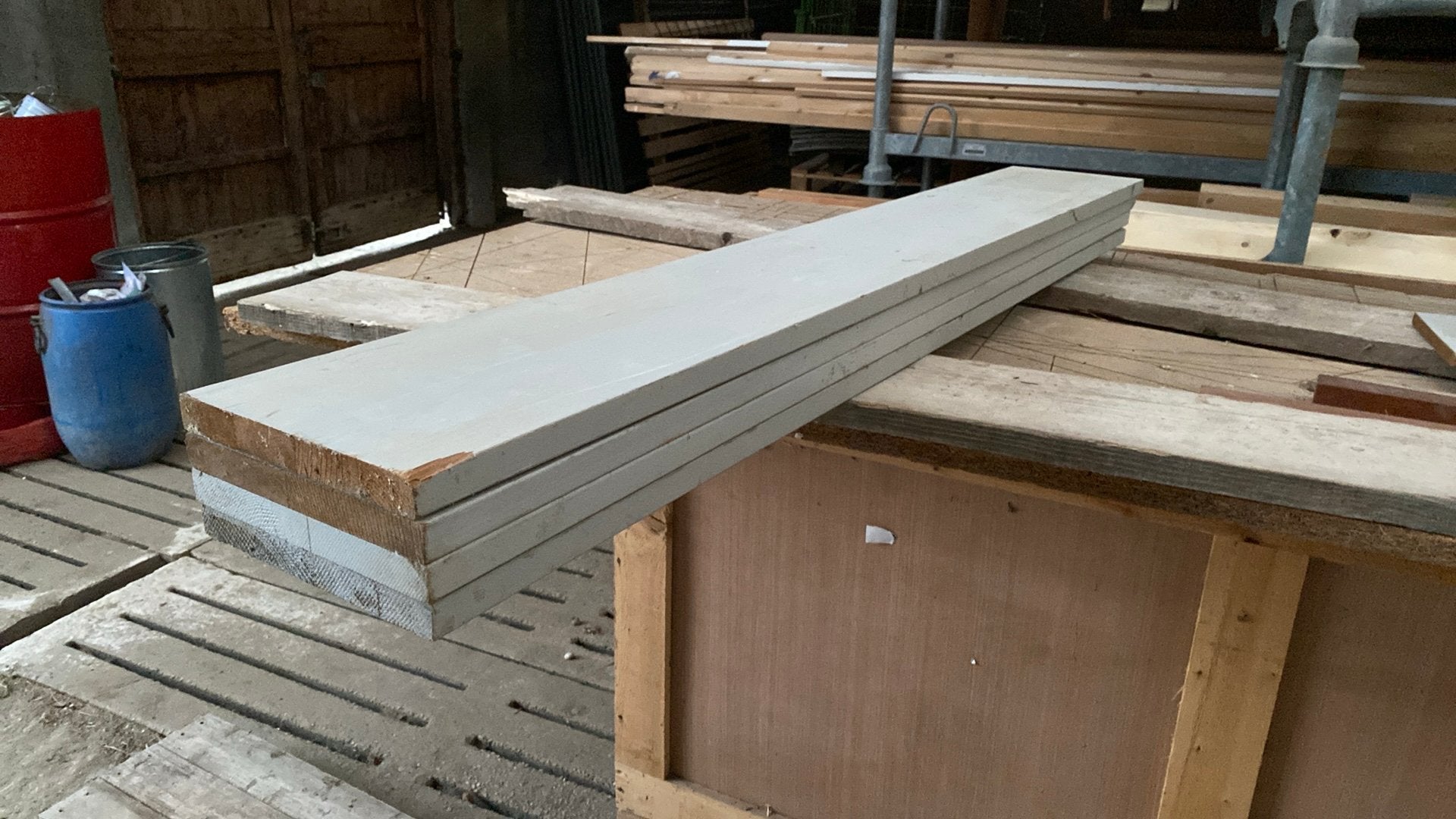 Red cedar boeidelen 4x150 cm, 28x235, Ophalen, 25 tot 50 mm, Nieuw, Plank