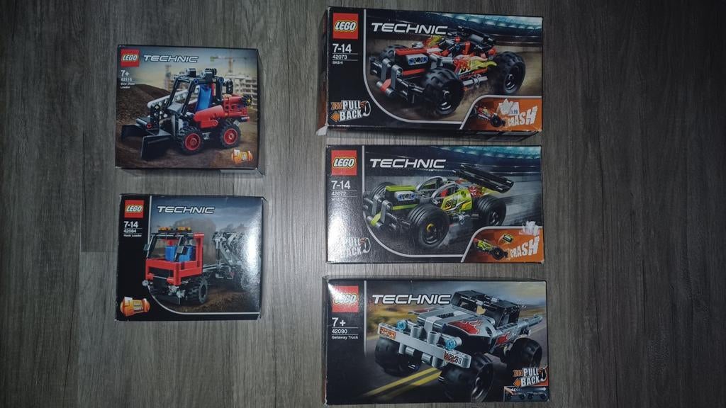 Lego technic 42090 / 42072 / 42073 / 42084 / 42116, Ophalen of Verzenden, Zo goed als nieuw, Complete set, Lego