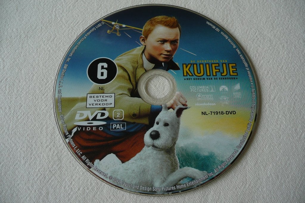De Avonturen van Kuifje - Het Geheim van de Eenhoorn, Vanaf 6 jaar, Ophalen of Verzenden, Gebruikt, Overige soorten