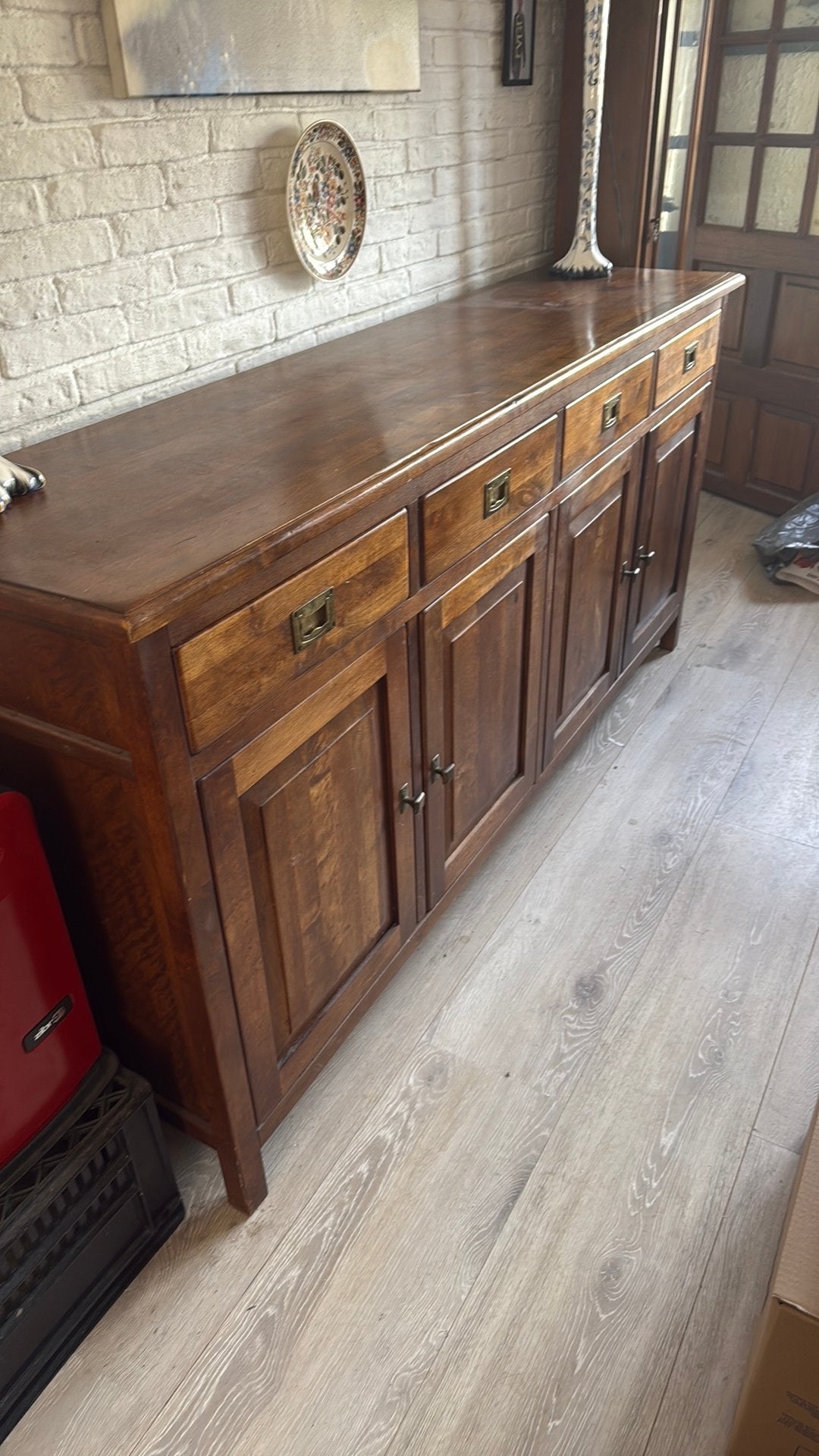 Mooi houten dressoir, Ophalen of Verzenden, Zo goed als nieuw, 25 tot 50 cm
