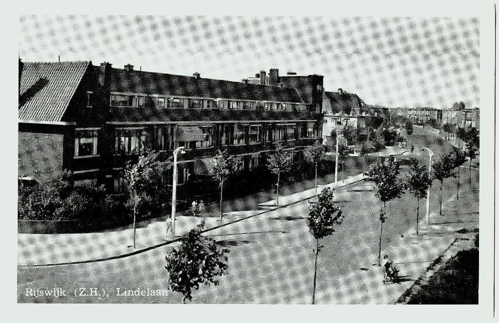 Rijswijk ZH 54, Lindelaan, 1955, ongelopen, richtprijs 4,==, Verzenden, 1940 tot 1960, Ongelopen, Zuid-Holland