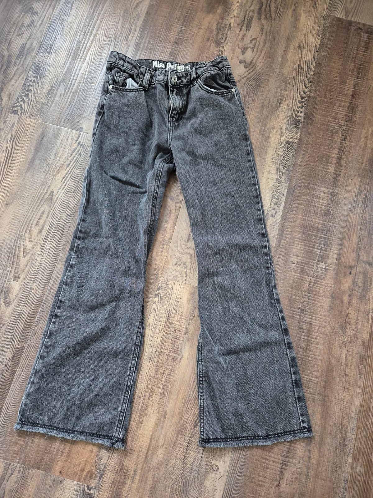 Baggy donker grijze meisjes jeans, Broek, Meisje, Ophalen of Verzenden, Zo goed als nieuw