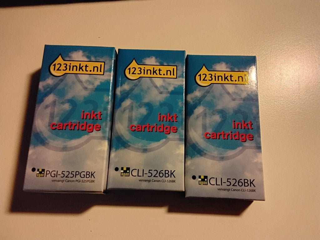 Cartridges van 123inkt voor Canon PGI-525 / 526, Ophalen of Verzenden, Nieuw, Cartridge, 123inkt.nl