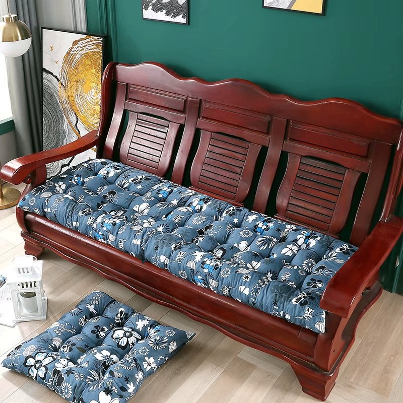 Bloemen Kussen Voor Bank Of Stoel Zitkussen Rugleuning, Huis en Inrichting, Verzenden, Nieuw, Blauw, Overige vormen