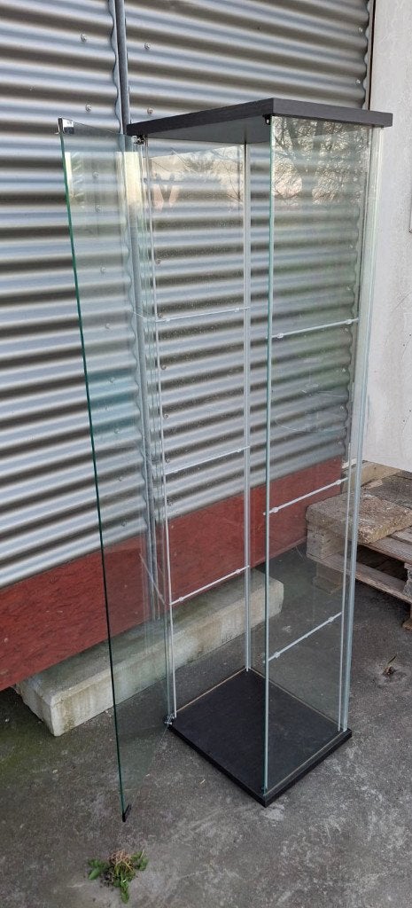 Vitrinekast, Minder dan 50 cm, Ophalen of Verzenden, Glas, 150 tot 200 cm
