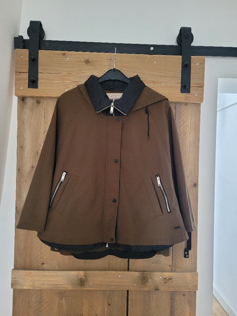 Dames poncho Pull&Bear maat 38, Kleding | Dames, Maat 38/40 (M), Bruin, Ophalen of Verzenden, Zo goed als nieuw
