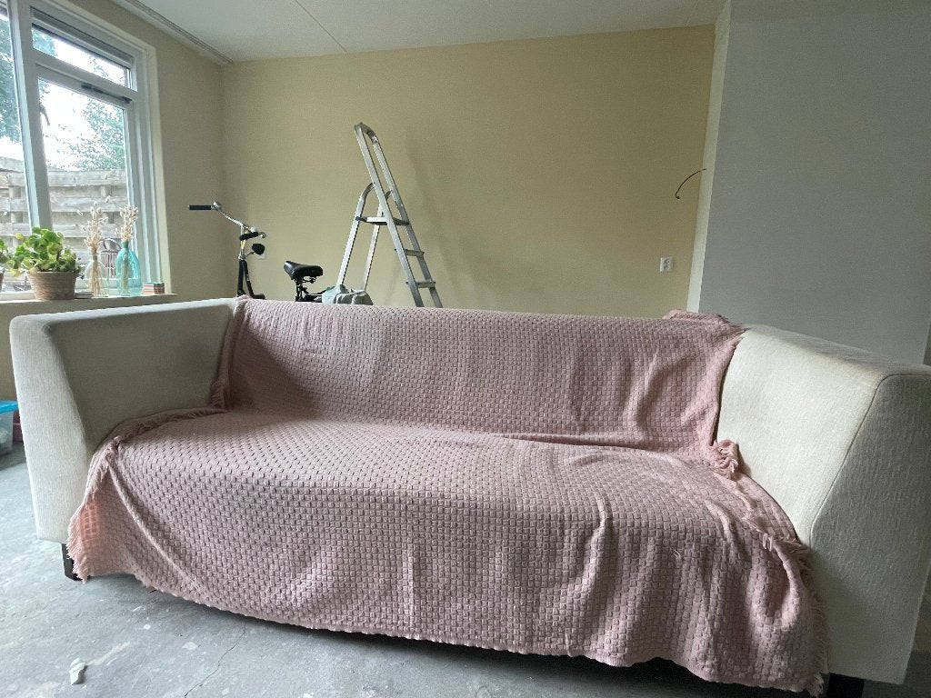 Bank en stoel, Huis en Inrichting, Ophalen, Gebruikt, Driepersoons, 75 tot 100 cm