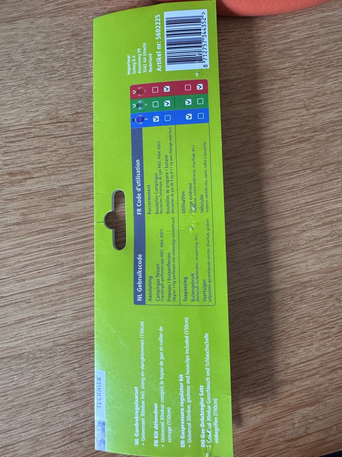 Gimeg Gasdrukregelaarset - Nieuw en Ongebruikt, Ophalen, Nieuw