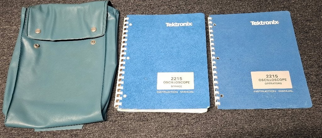 Tektronix 2215 Service & Operator Manual met tas, Ophalen of Verzenden, Zo goed als nieuw, Toebehoren