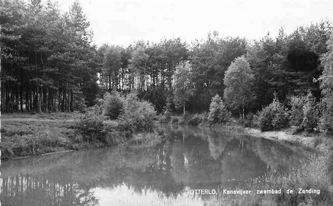 301-252-029 Otterlo Kanovijver zwembad de Zanding, Verzenden, Voor 1920, Gelderland