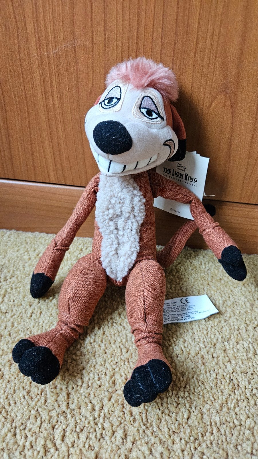 Disney knuffel The Lion King Timon, Ophalen of Verzenden, Zo goed als nieuw, Overige typen