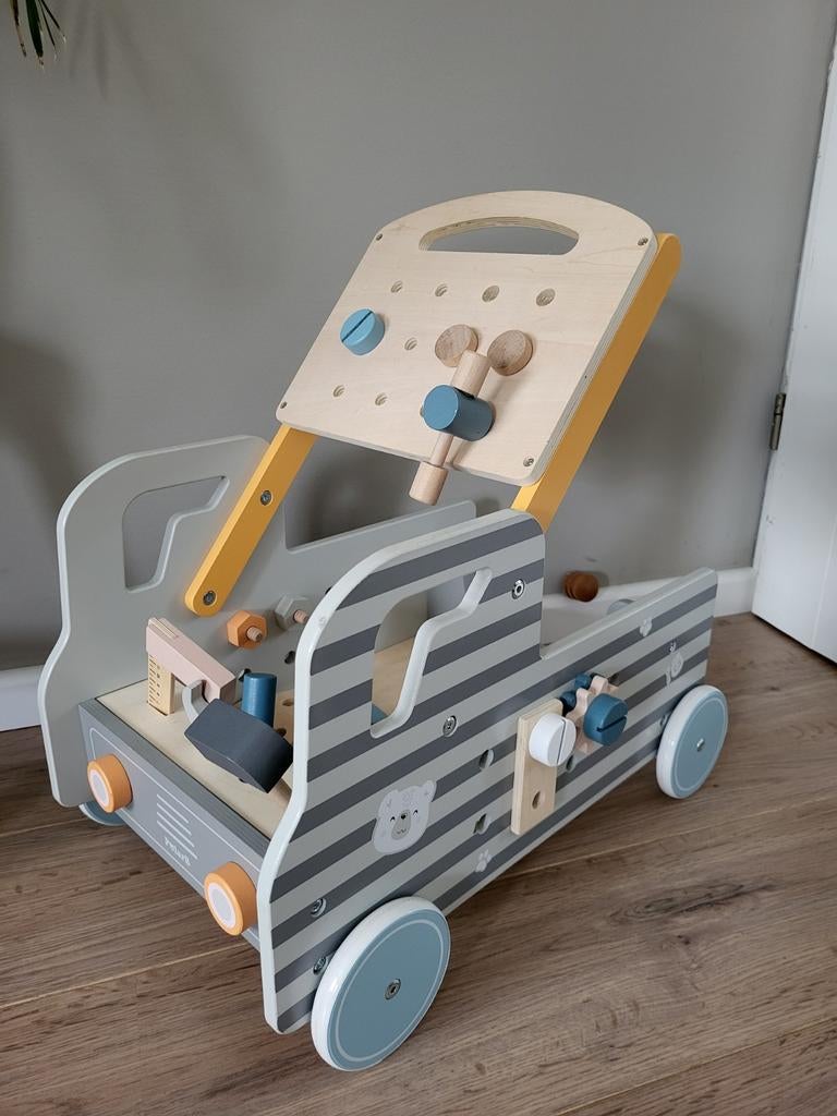 Houten klus/loopauto, Ophalen, Gebruikt, Duw- of Trekspeelgoed