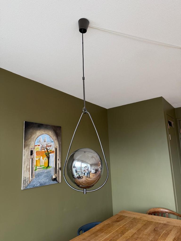 Hübsch Hanglamp Kast Denmark - Modern Design, Huis en Inrichting, Lampen | Hanglampen, Zo goed als nieuw, 75 cm of meer, Metaal