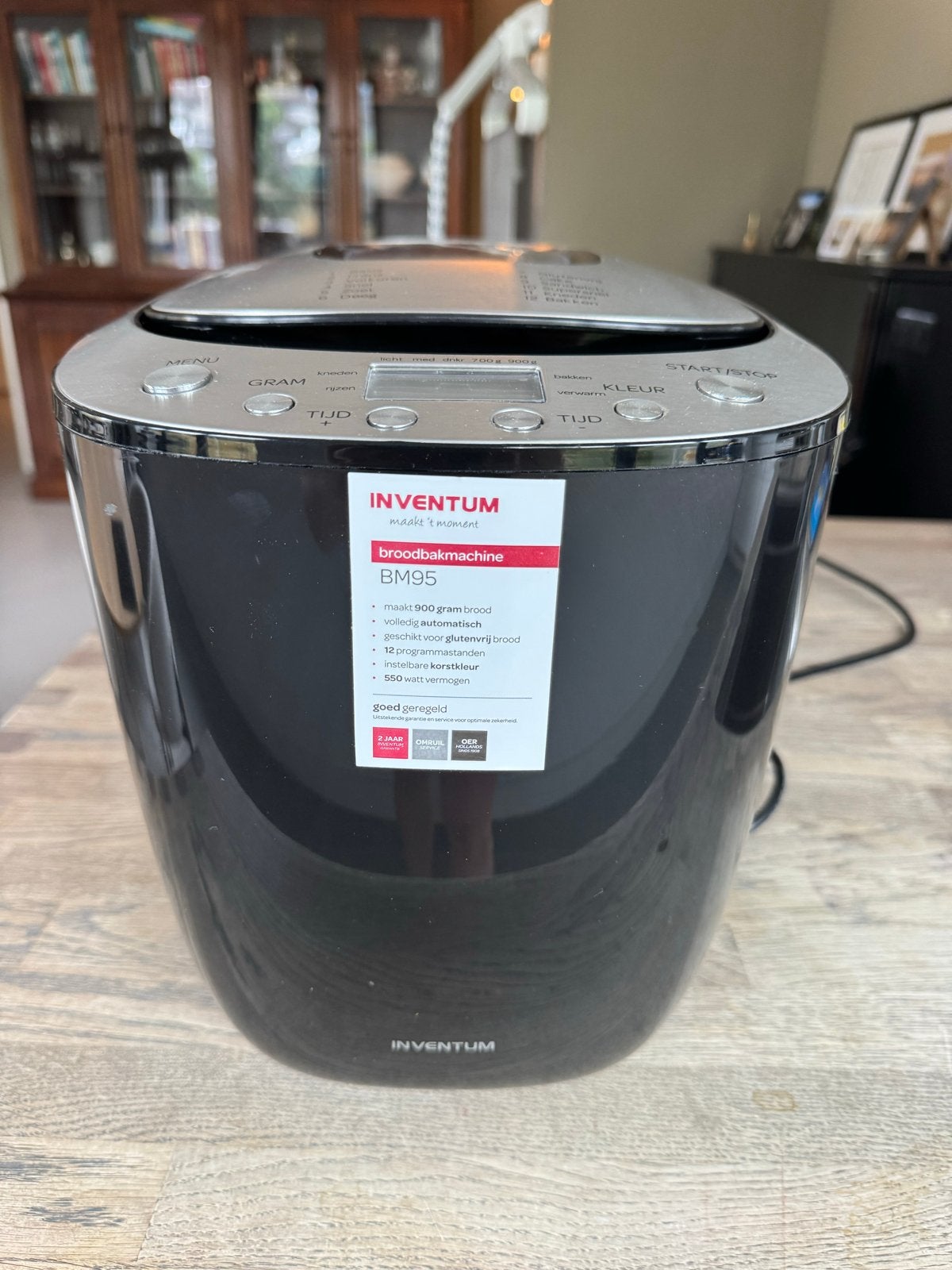 Inventum Broodbakmachine BM95 - Zo goed als nieuw, Witgoed en Apparatuur, Broodbakmachines, Met timer, 800 tot 1200 gram deeg