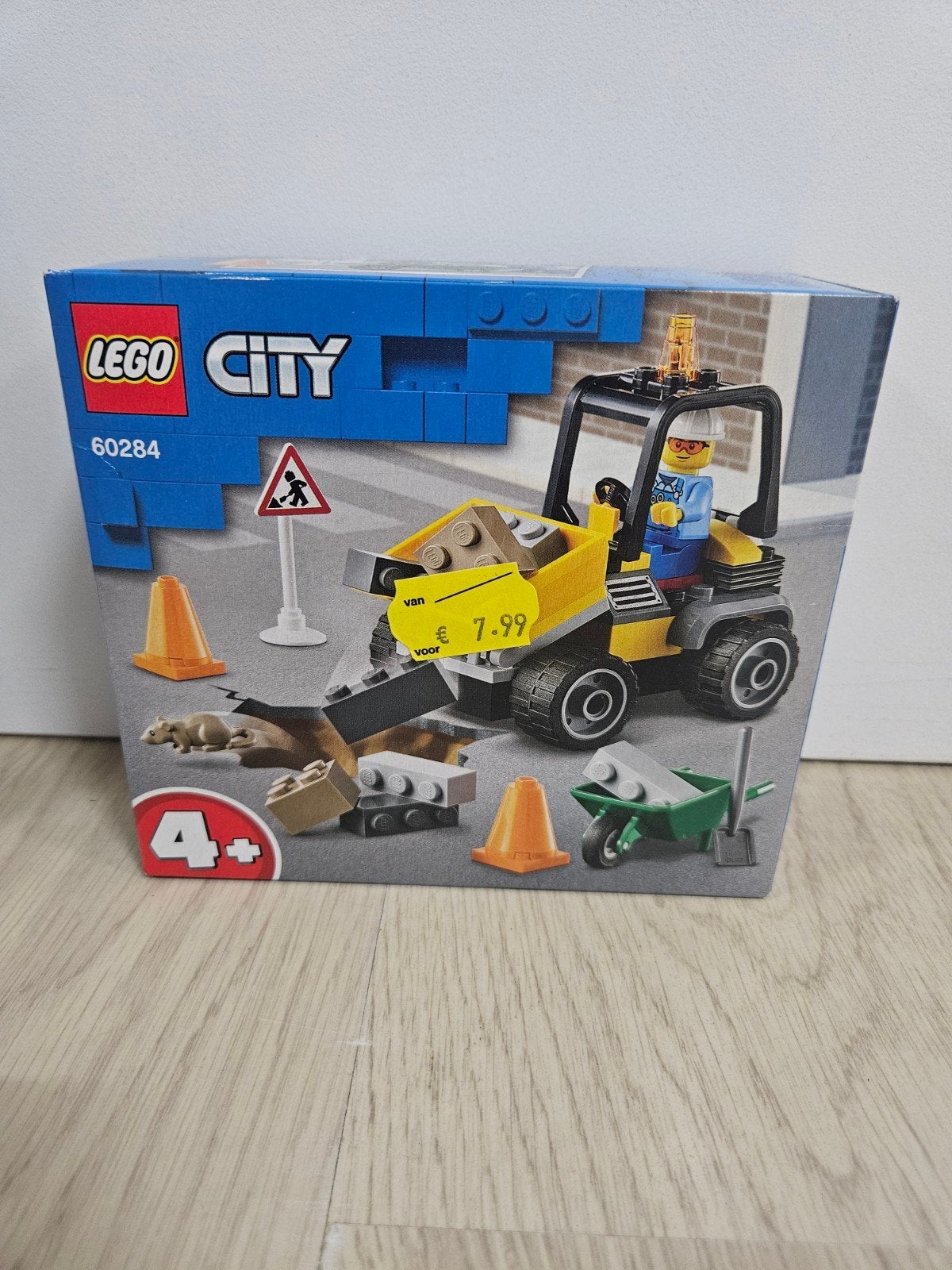 LEGO City 60284 Wegenwerker met Graafmachine, Ophalen of Verzenden, Nieuw