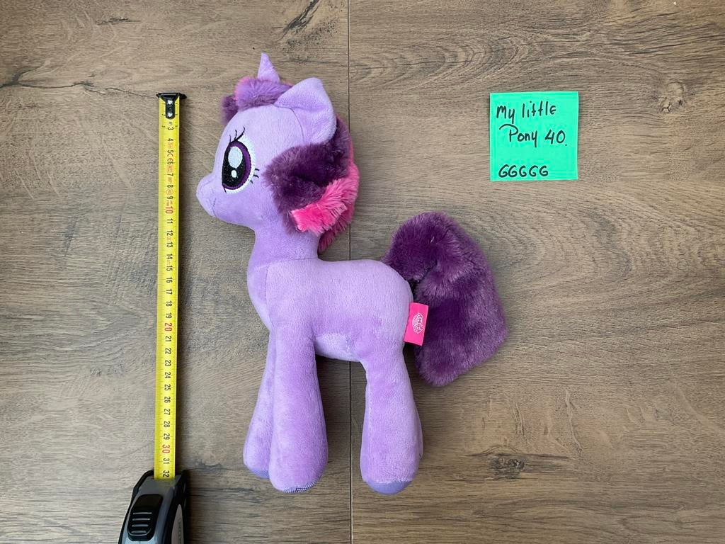 Nieuwe My Little Pony knuffel paars Lila roze 30cm, Ophalen, Nieuw