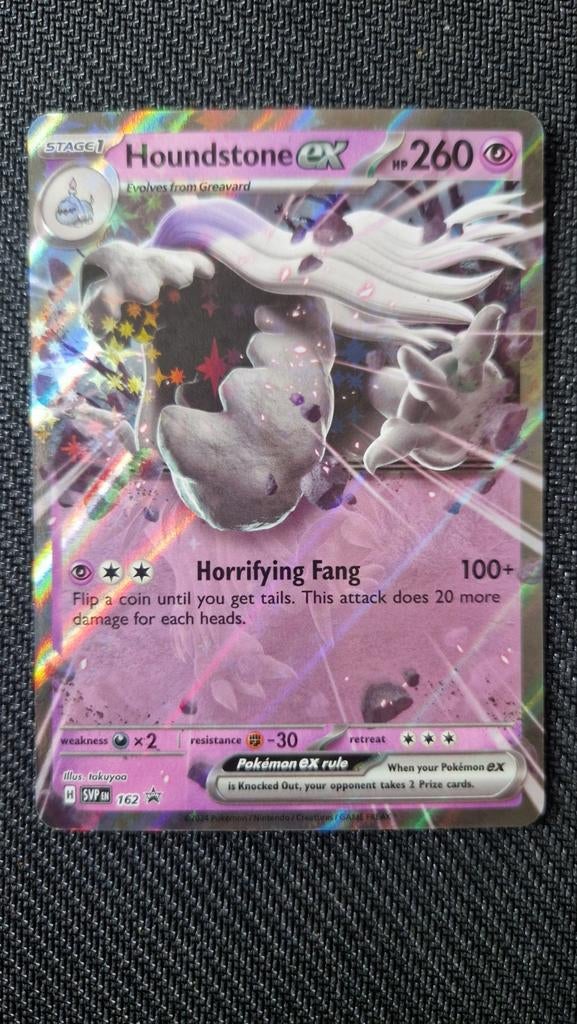 Houndstone ex SVP162 Promokaart Pokemon, Ophalen of Verzenden, Zo goed als nieuw, Losse kaart