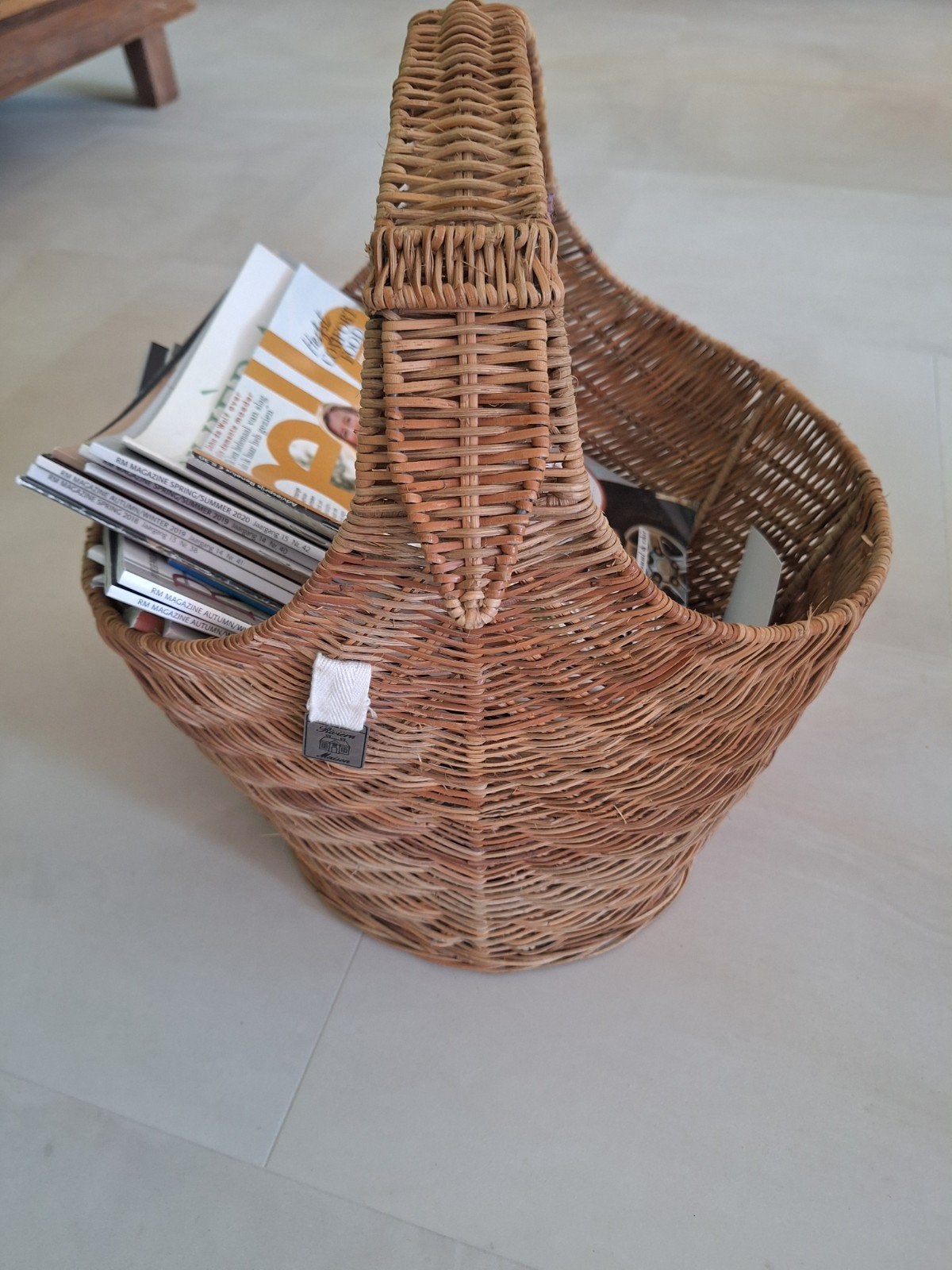Riviera Maison Rattan Lectuurmand - Stijlvol en Praktisch, Met handvat, Natuurlijk materiaal, Lectuurbak, Ophalen of Verzenden