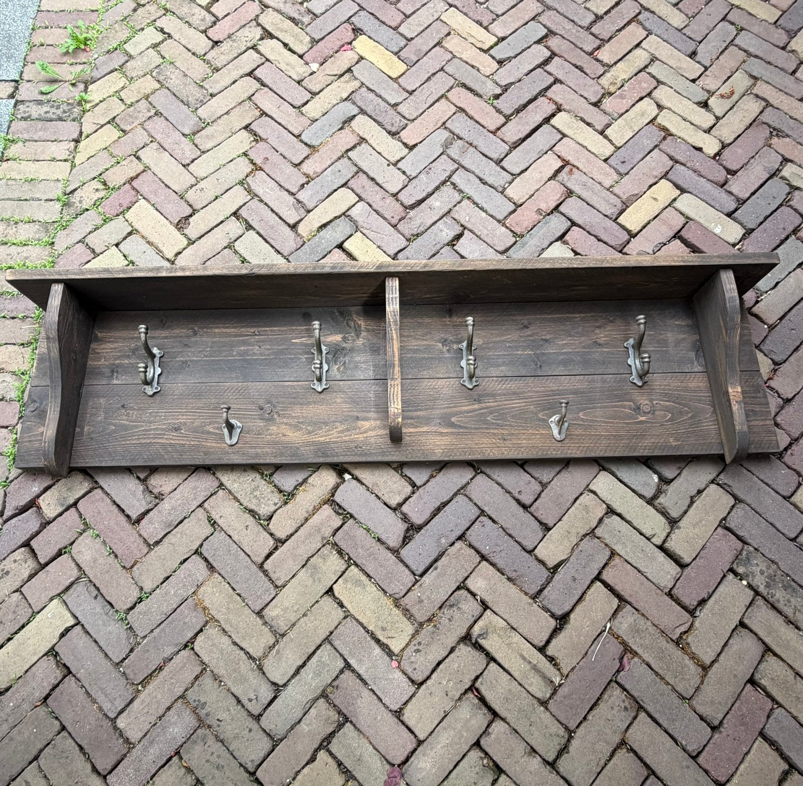 Houten wandrek/ kapstok, Gebruikt, Minder dan 100 cm, Hout, Ophalen