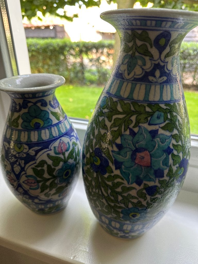 Set van twee decoratieve vazen, Huis en Inrichting, Ophalen of Verzenden
