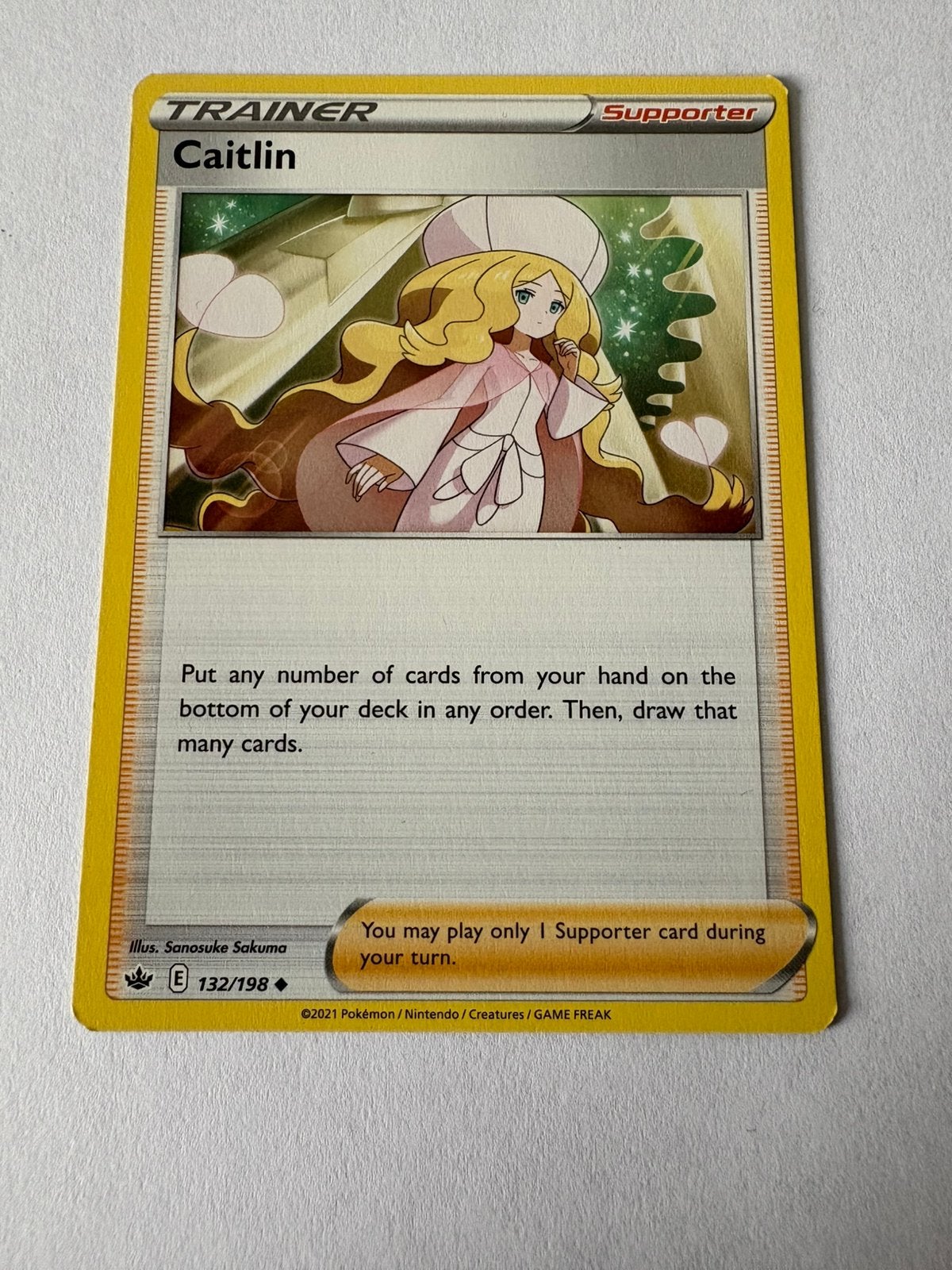 Pokémon kaart TRAINER Supporter Caitlin, Ophalen of Verzenden, Nieuw, Losse kaart