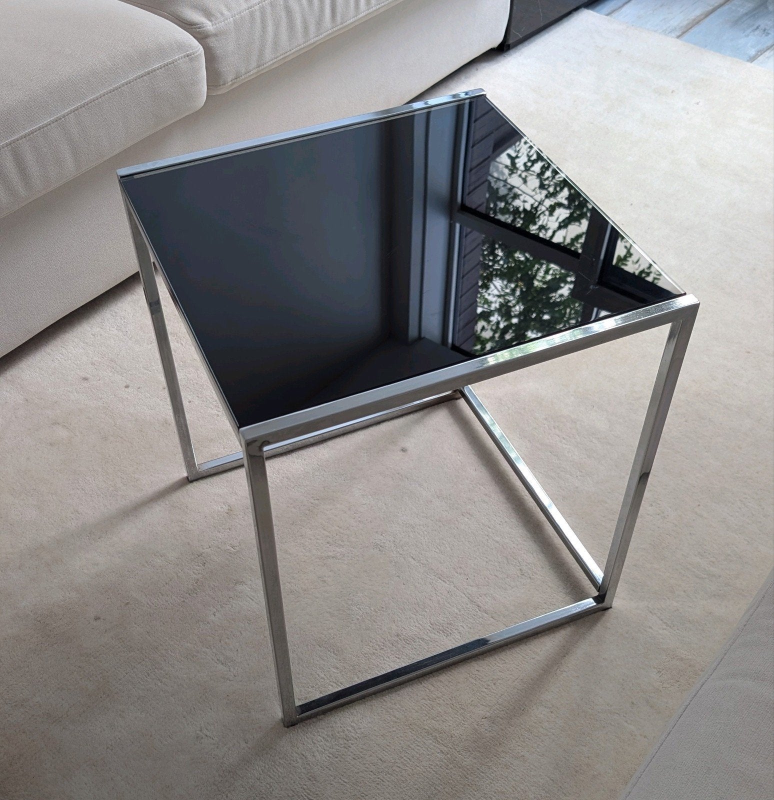 Italian post moderne bijzettafel, 1980's, Ophalen, 50 – 75, Minder dan 50 cm, Gebruikt