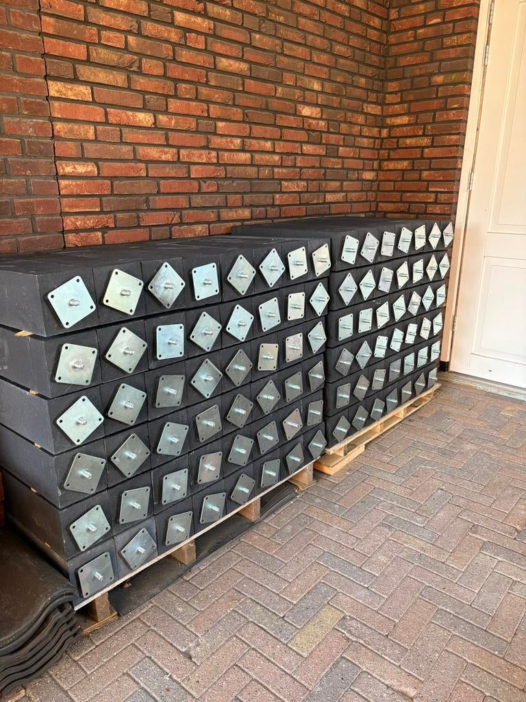 Poeren, betonpoeren, stelplaten, Tuin en Terras, Overkappingen, Nieuw, Ophalen