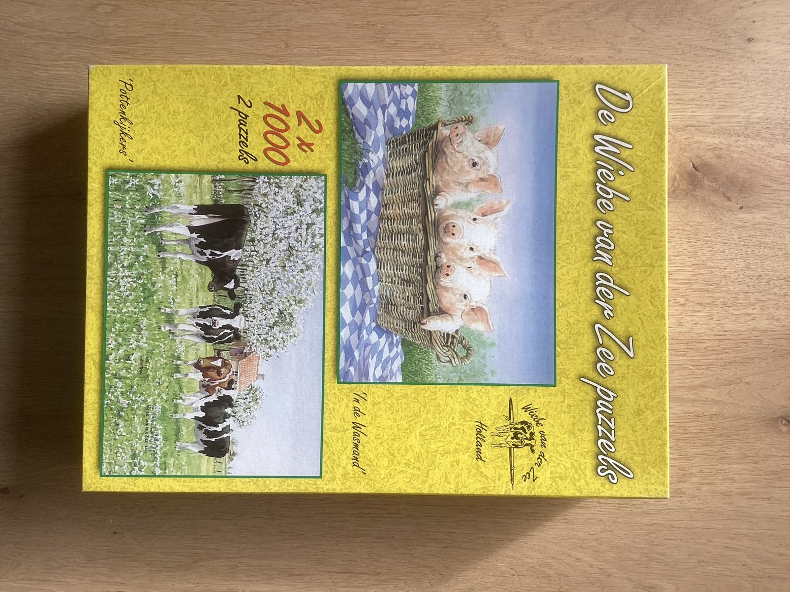 Wiebe van der Zee Puzzels In de wasmand / pottenkijkers, Ophalen of Verzenden, 500 t/m 1500 stukjes, Zo goed als nieuw, Legpuzzel