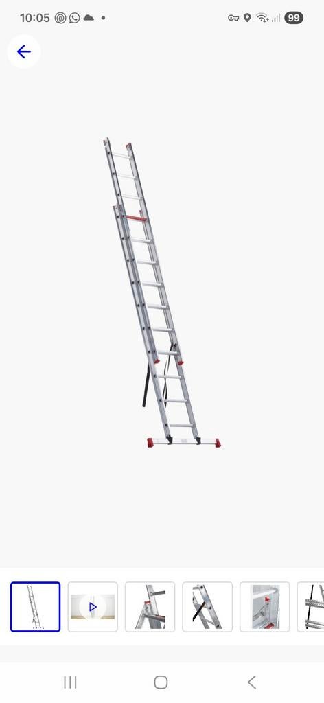 Altrex 2x12, Doe-het-zelf en Verbouw, Ladders en Trappen, Ophalen of Verzenden