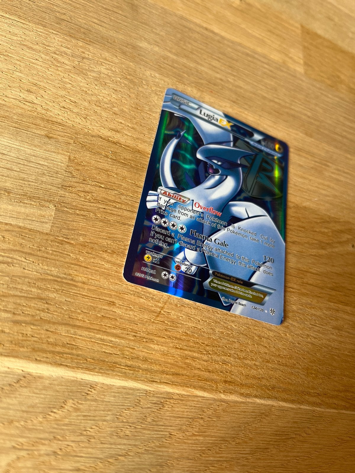 Lugia EX (Plasma Gale) Pokémon Kaart - Foil, Verzenden, Zo goed als nieuw, Losse kaart, Foil