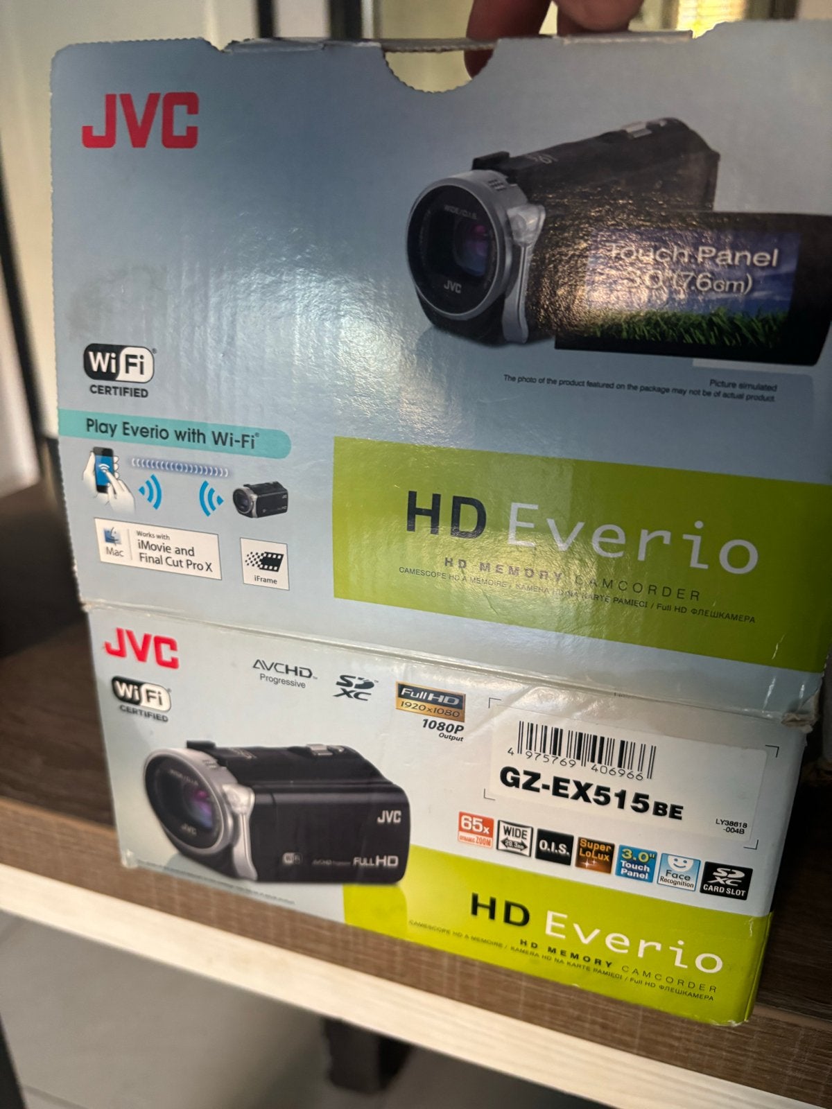 JVC HD Everio GZ-EX515BE Full HD Camcorder met Wi-Fi, Ophalen, Full HD, JVC, 20x of meer
