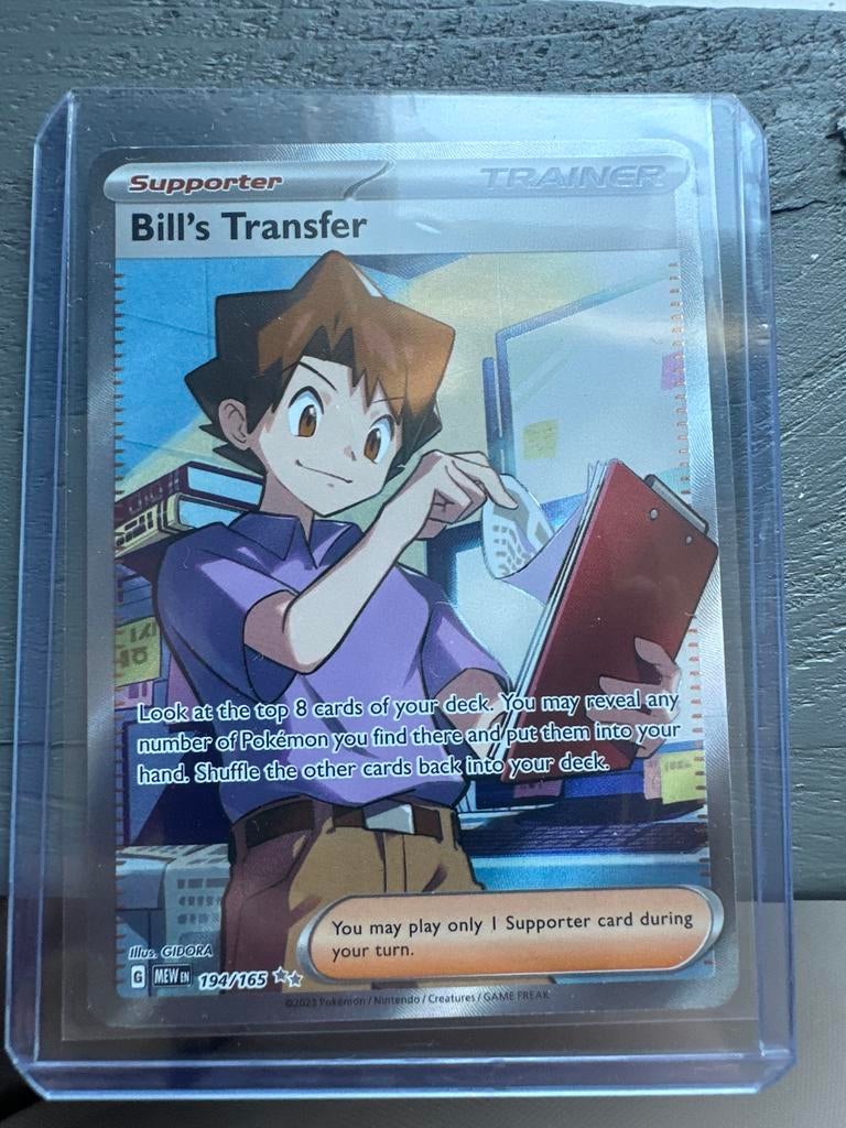 Pokémon kaart: Bill's Transfer (Trainer), Ophalen of Verzenden, Gebruikt, Losse kaart