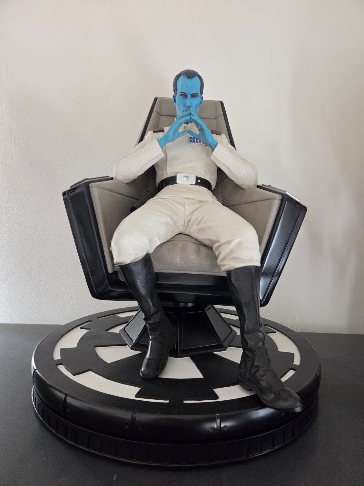 Sideshow collectibles Admiral Thrauwn statue, Ophalen, Zo goed als nieuw, Beeldje of Buste