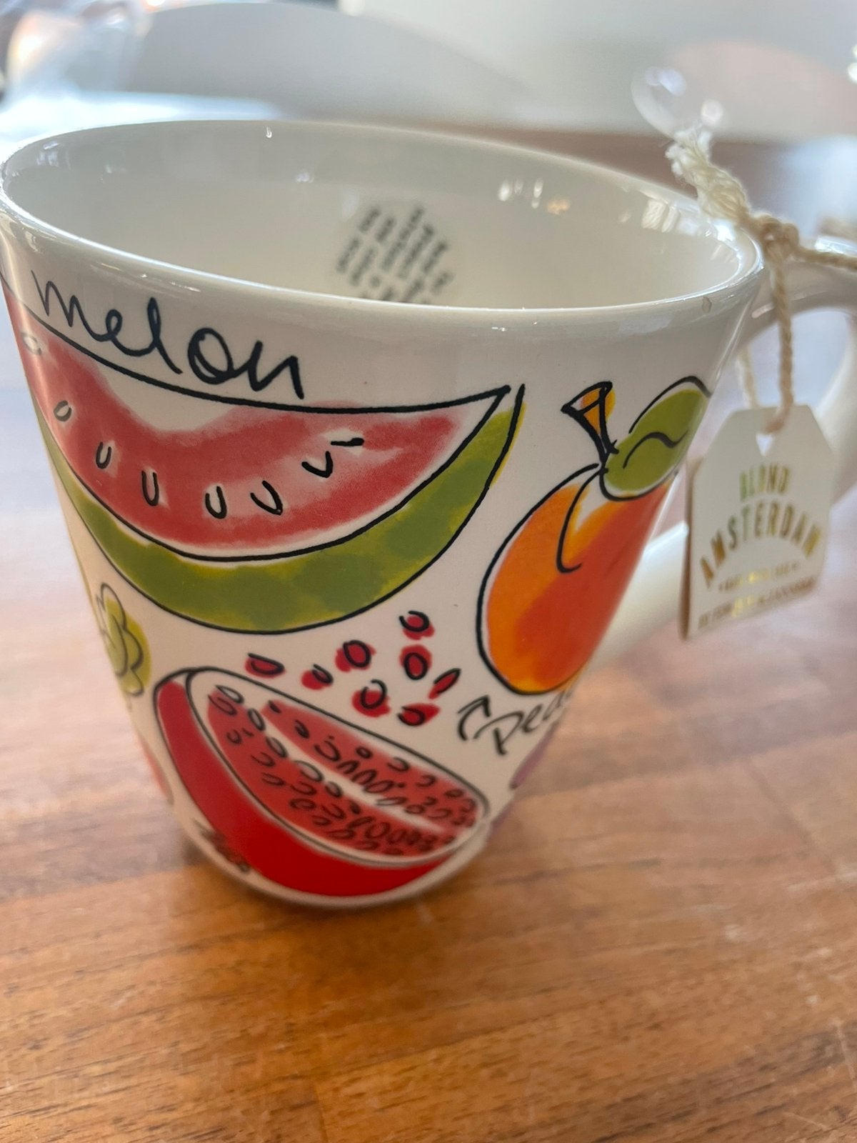 Blond Amsterdam mok veggies *nieuw*, Ophalen of Verzenden, Zo goed als nieuw, Aardewerk, Kop(pen) en/of Schotel(s)
