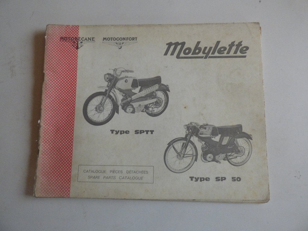 MOTOBECANE MOTOCONFORT TYPE SPTT & SP50 ONDERDELENLIJST, Ophalen of Verzenden, Gebruikt