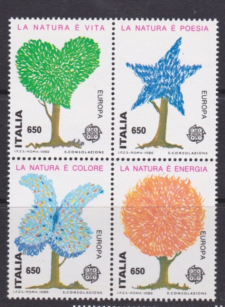 TSS Kavel 30019 Italië Europa Pf minr 1968-1971 blok, Ophalen, Postfris