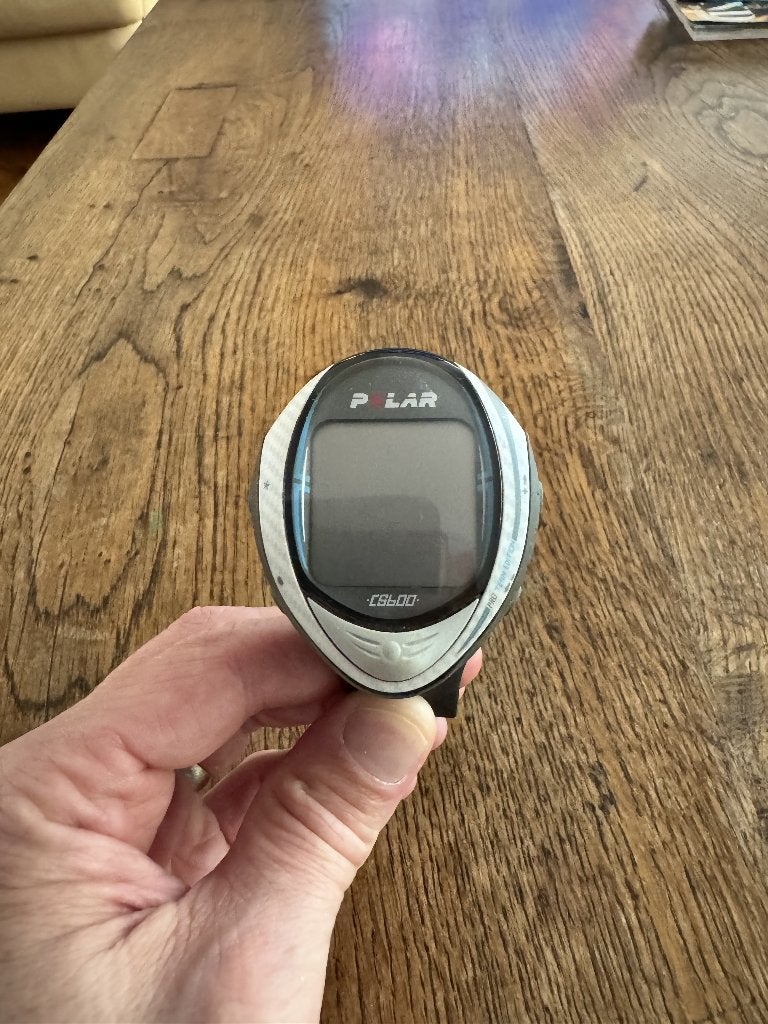 Polar CS600 fietscomputer, Ophalen of Verzenden, Hartslagsensor, Zo goed als nieuw