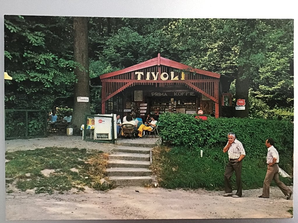 Oude Ansichtkaart Theetuin Tivoli Valkenburg (L) ca 1970, Verzamelen, Ansichtkaarten | Nederland, Gelopen, Limburg, 1960 tot 1980