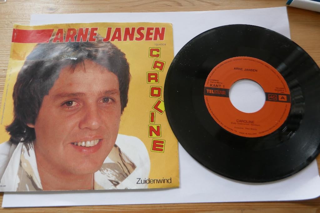 Single:  Arne Jansen – Caroline, Ophalen of Verzenden, Gebruikt, Overige formaten, Levenslied of Smartlap